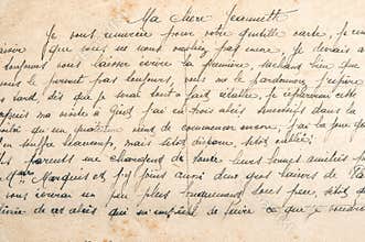 Old undefined handwritten text Used paper texture background