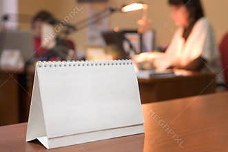 Blank Easel Calendar.