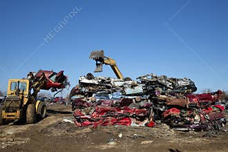 Automobile junk-yard