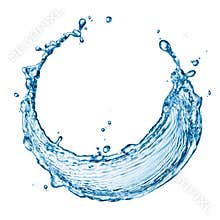 Circle water splash