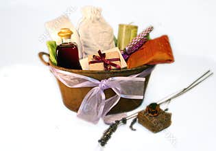 Spa gift basket