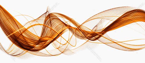 Beautiful Orange abstract modern waving business background