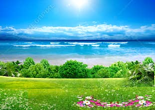 Sea nature background