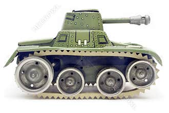 Old Toy Tank (Side View)