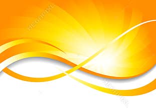 Vector bright background in yellow