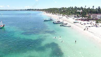 The beach and the sea of the Dominican Republic