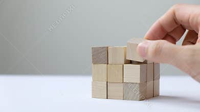 Last missing piece wood cube to complete