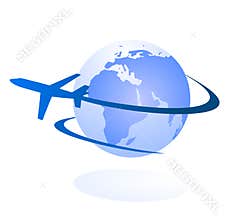 Travel and delivery logo concept