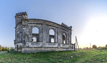Abandoned Catholic church in Ukraine