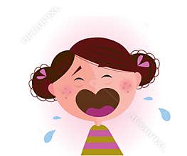 Crying baby girl