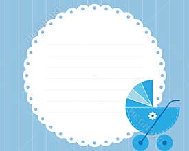 Baby boy arrival card