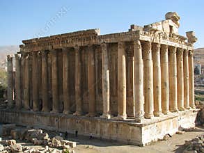 Ancient ruins in Baalbeck, Lebanon