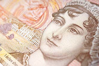 Ten Pound Note With Portrait