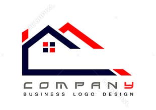 Real estate House roof and home logo vector element icon design vector on white background. Business, collection.