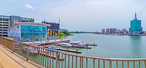 Panoramic view of Five Cowries Creek Lagos Nigeria