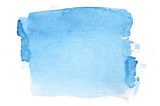 Blue watercolor brush strokes