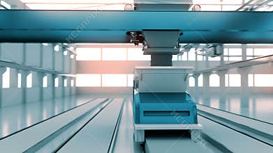 The process of the production of concrete slabs