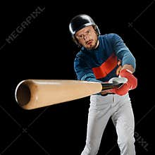 Player making a swing