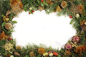 Christmas greenery and decorations