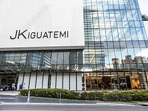 Facade of JK Iguatemi Mall in west side of Sao Paulo