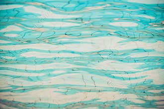 Calm water surface with small ripples, Abstract blue water background