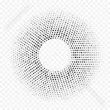 Circle halftone geometric dotted gradient pattern vector abstract white minimal texture background