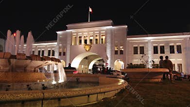 Bab Al- Bahrain Souk Gate at night, Manama - Time lapse