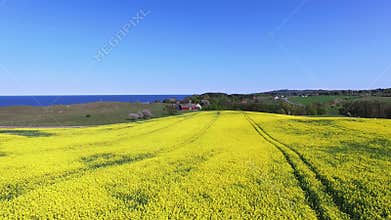 Aerial view of south Sweden