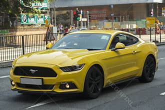 Ford mustang car in Hong Kong