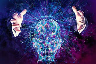 Artificial intelligence and futuristic concept