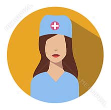 Doctor web icon nurse avatar