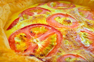 Quiche food background and texture