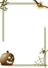 Halloween pumpkin border