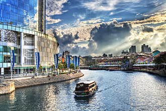Clarke Quay at Singapore River
