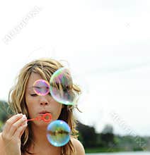 Bubbles blowing