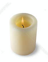 Candle isolated on white