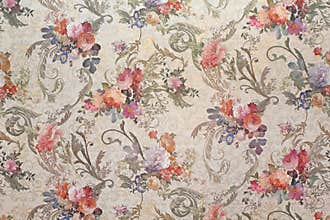 Vintage floral wallpaper