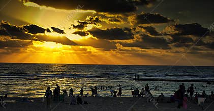 Caesarea in sunset