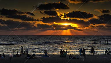 Caesarea in sunset