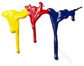 Liquid paint drop