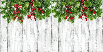 Christmas decoration Winter holidays border