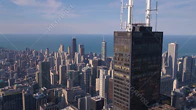 Aerial Illinois Chicago July 2017 Sunny Day 4K Inspire 2