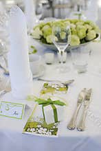 Table decoration for wedding