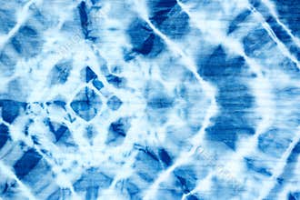 Blue tie dye pattern abstact background.