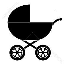 Baby Carriage Silhouette