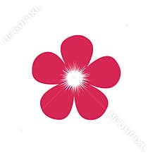 Flower icon.Blooming flower vector.