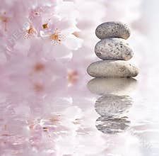 Zen buddhist stones
