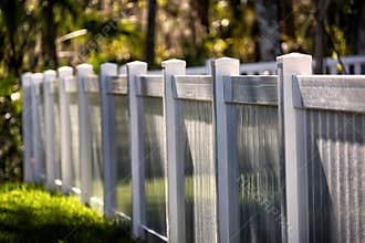 White Solid Privacy Vinyl Fence