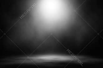 White spotlight smoke stage entertainment background.
