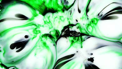 Abstract Ink Paint Art on Water